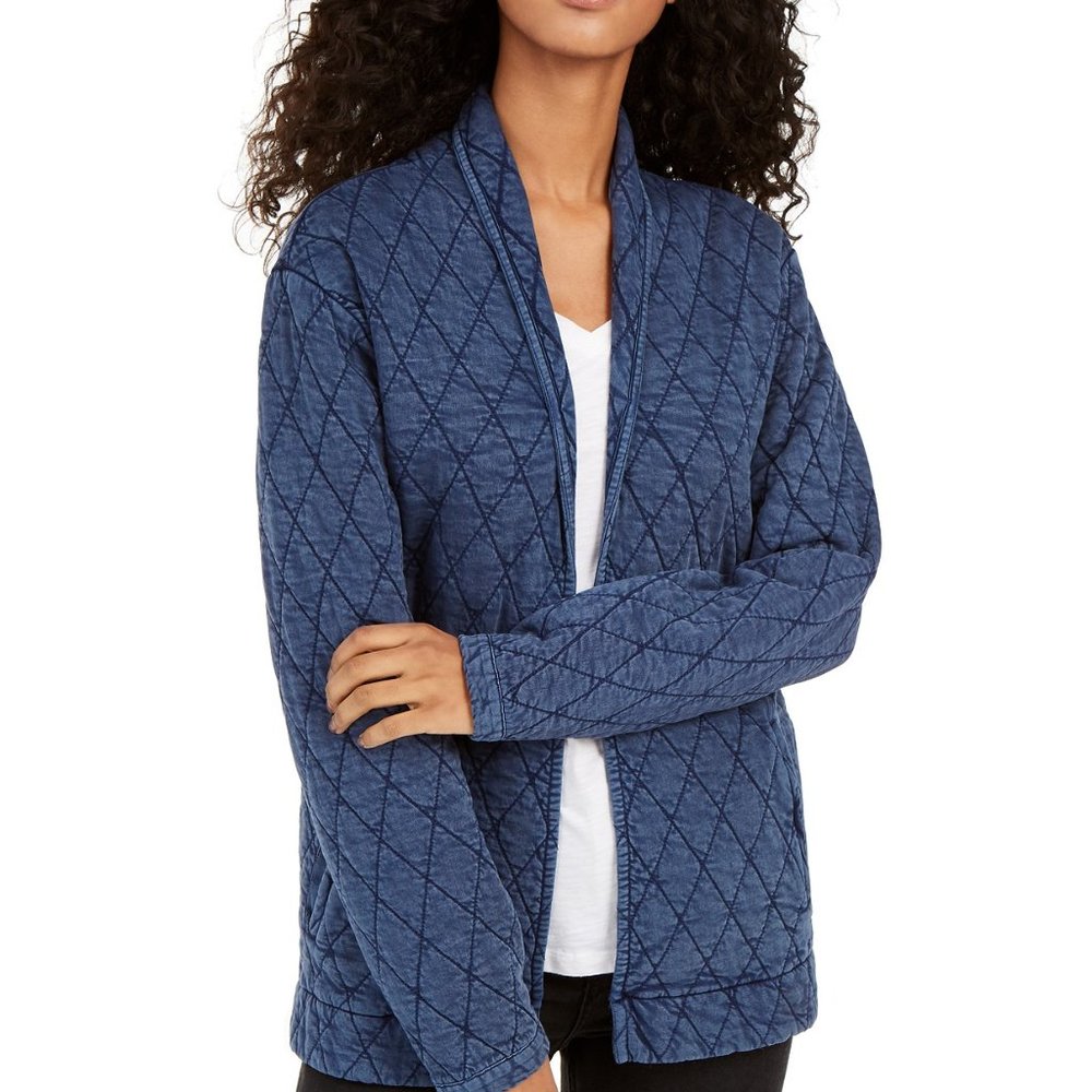 NWOT Lucky Brand Quilted Denim Jacket